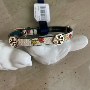 NWT Tory Burch Hex Single Wrap Print Bracelet.